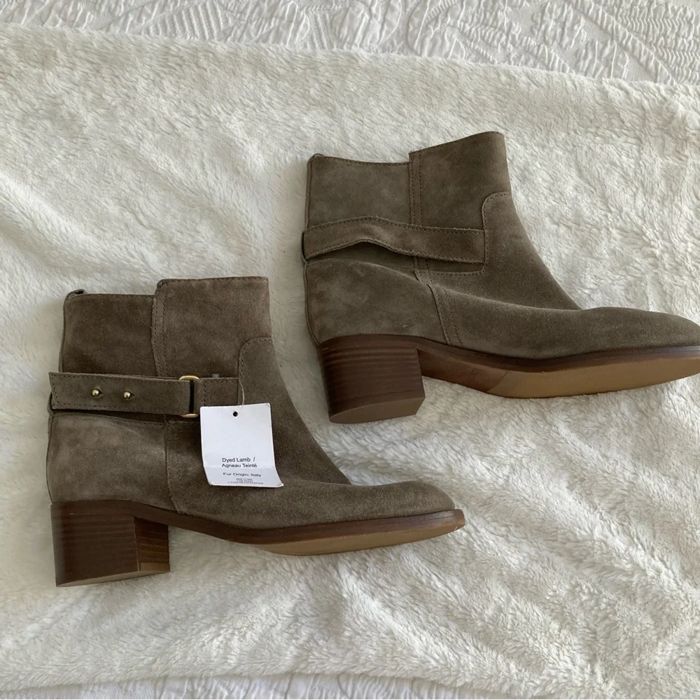 J. Crew gray shearling Ankle Boots - Picture 9 of 13